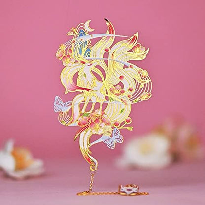 Metal Nine-Tailed Fox Anime Bookmark - photo 4