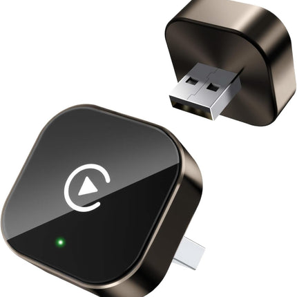 2026 Upgraded Wireless CarPlay Adapter - Fast Auto-Connect, Stable Connection, Mini Size Plug & Play Adapter for iPhone & Android Auto Compatible Cars