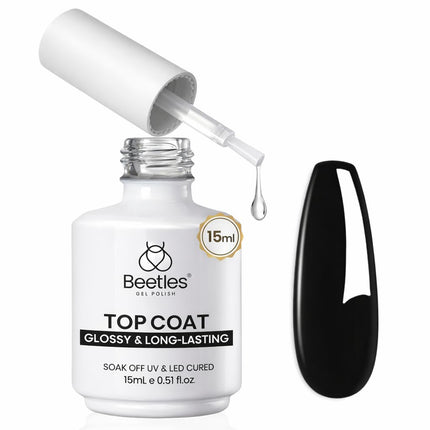 Set de 2 Pcs 15ml Top Coat y Base Coat en Gel Sin Limpieza