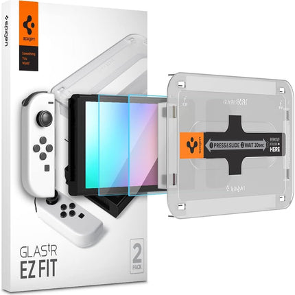 Screen Protector Tempered Glass designed for Nintendo Switch (OLED model) - 2 Pack