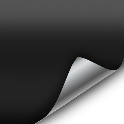 Lámina adhesiva de vinilo negro mate con liberación de aire (1ft x 5ft)