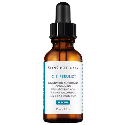 SkinCeuticals C E Ferulic – High Potency Anti-Aging Vitamin C Serum with 15% Pure L-Ascorbic Acid, 1% Vitamin E, 0.5% Ferulic Acid – Brightening & Firming Facial Treatment for Fine Lines – 1 oz / 30ml