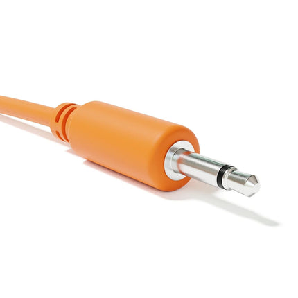 5-Pack - Mono Modular Patch Cables - TS 3.5mm 1/8" Eurorack Synthesizer [Orange | 15 cm - 5.91"]
