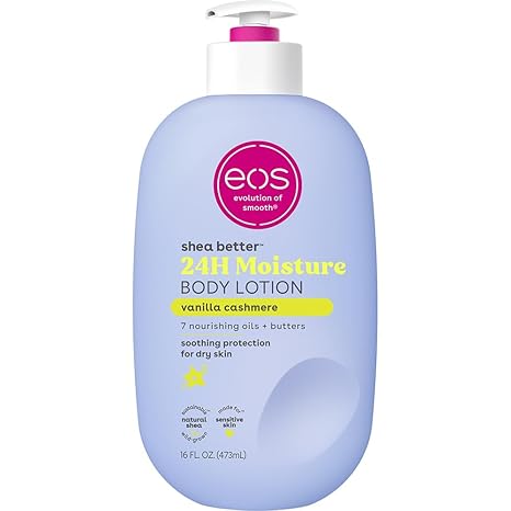 eos Vanilla Cashmere Shea Better Body Lotion 16 oz long-lasting hydration