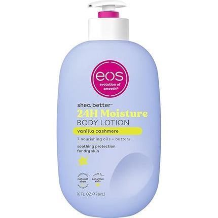 eos Shea Better Body Lotion Vanilla Cashmere 16 oz daily moisturizer for dry skin