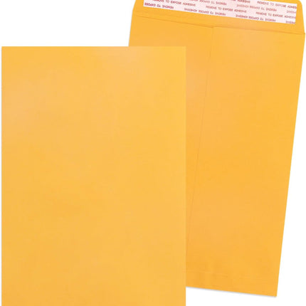 Geofun Small Manilla Envelopes 5 x 7.5 inch with Peel & Seal Closure 100 Pack, Open End, Yellow Envelopes 5 x 7.5 inch for Efficient Organization & Mailing