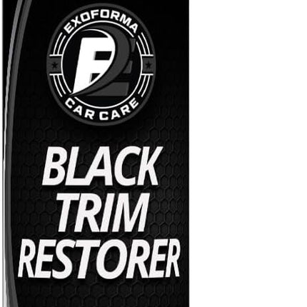 ExoForma Black Trim Restorer - Lasts 6+ Months, Dye Infused Waterproof Plastic Restorer for Cars - Perfect for Faded Bumpers, Trim & Vinyl on Jeeps, Truck Beds, Avalanches & ATVs | 4oz