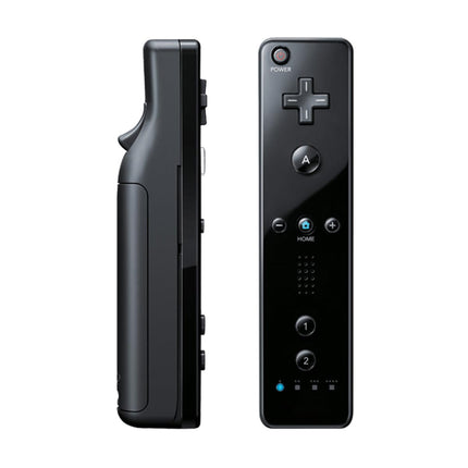 Remote Controller for Wii & Wii U, with Silicone Case and Wrist Strap, 2 pack (Black)
