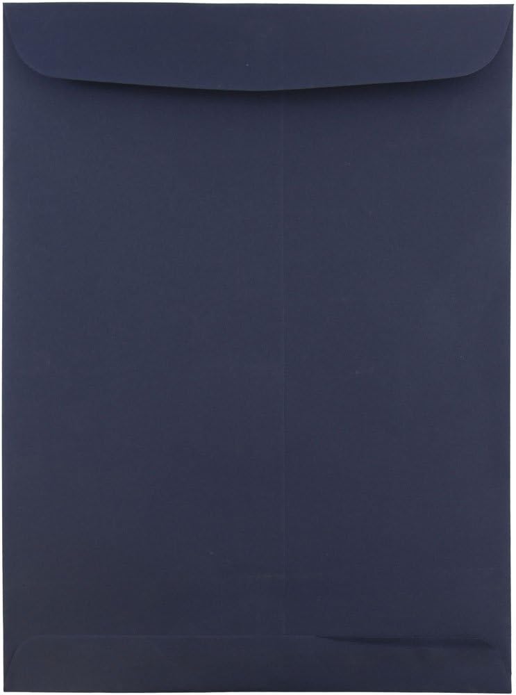 9 x 12 Open End Catalog Premium Envelopes - Navy Blue - 50/Pack