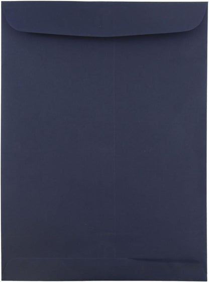 9 x 12 Open End Catalog Premium Envelopes - Navy Blue - 50/Pack