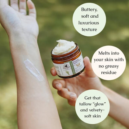 Whipped Beef Tallow Body Butter for Skin & Face, 1.3 oz - photo 3