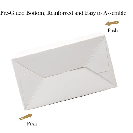 30Pcs White Party Favor Boxes Goodie Paper Gift Box
