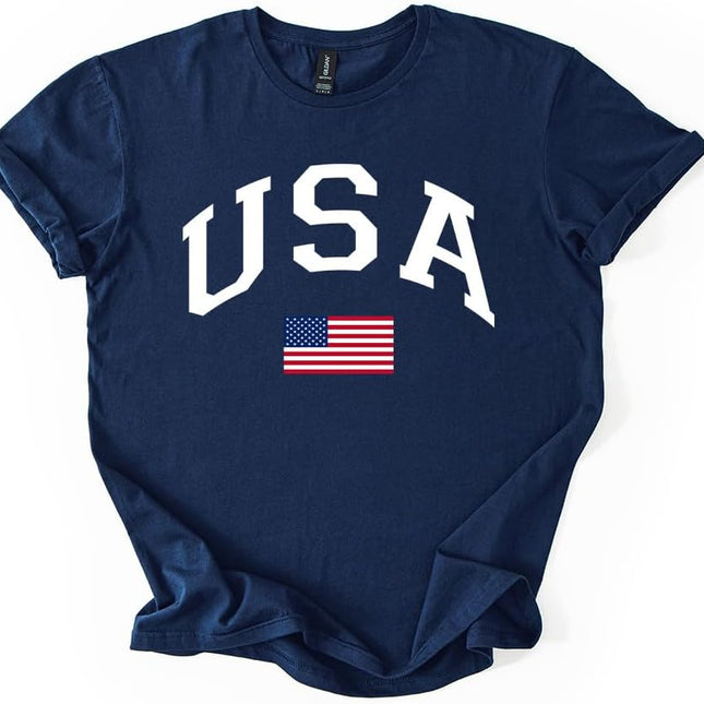 Patriotic American Flag Graphic T-Shirt