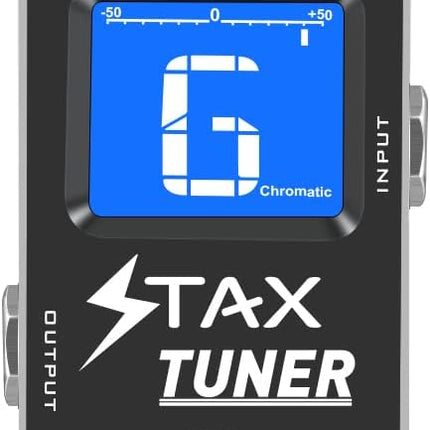 Stax Tuner Pedal Professional Chromatic Guitar Tuner Pedal with Pitch Indicator for Electric Guitar and Bass True Bypass