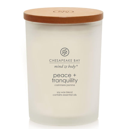 Vela aromática en frasco mediano Serenity + Calm (lavanda y tomillo) decoración para el hogar idea de regalo naranja tiempo de combustión de 50 horas