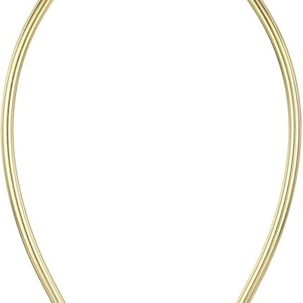 PATIKIL 8 Inch Lamp Harp Kit with Finial, 1 Set Detachable Shade Bracket Holder, DIY Lighting Accessories for Table Floor Lamps, Gold Tone