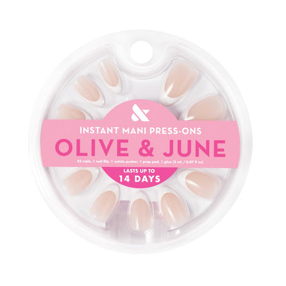 Instant Mani Summer Press-On Nails - Medium Almond Iconic French - photo 2
