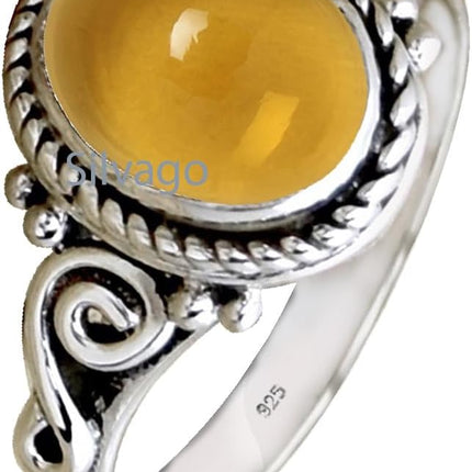 925 Sterling Silver Ring for Womens Emerald Ring, Engagement Ring Bezel Set May Birthstone Gemstone Ring, Christmas Gift