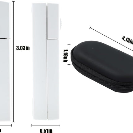 elec Space Wireless Mini Finger Mouse - Silent Dual-Mode Bluetooth & 2.4GHz, Ergonomic Portable PC Mice with Case, Compatible with MacBook and Chromebook