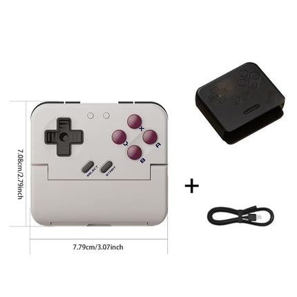 Wireless BT Mini Taco Game Controller,Retro Pocket Portable Gamepad,Type-C Rechargeable Compact Controller for Mobile Gaming