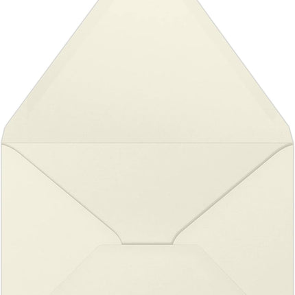 LUXPaper A7 Contour Flap Invitation Envelopes | 5 1/4" x 7 1/4" | Natural | 70lb. Text | 50 Qty