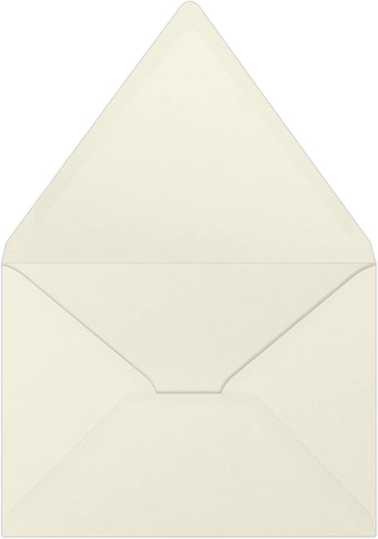A7 Contour Flap Invitation Envelopes | 5 1/4" x 7 1/4" | Natural | 70lb Text | 50 Qty - photo 2