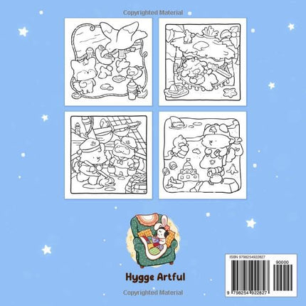 Hygge Coastal: Coloring Book for Adults and Teens Featuring Cute Animal Friends in Summer Sea Life and Cozy Beach Scenes for Relaxation