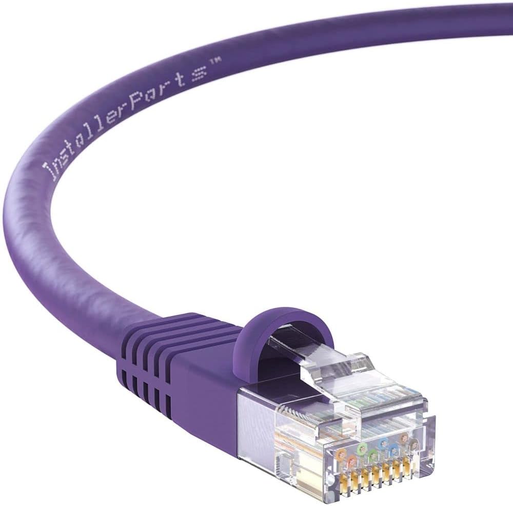 Purple Booted Cat 6 UTP Cable, 3 ft