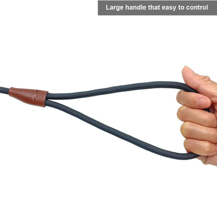 5/6/7 FT Slip Lead Dog Leash for Small Dogs, 1/4" Thin Nylon Rope