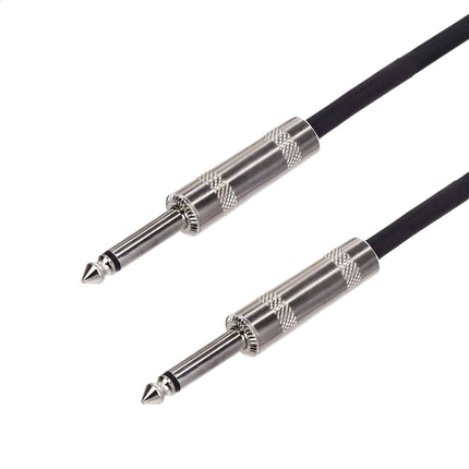 Amazon Basics TS 1/4 Inch Straight Instrument Cable for Electric Guitar, Bass and Keyboard with Anti-Noise Shielding, 10 Foot, Black