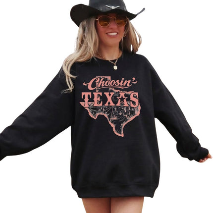 Choosin' Texas Tshirt, Ella’s Fellas Club Shirt, Western Texas Shirt, Pride Wear Outfit, Texas Lover Gift, Country Lifestyle Top, Chosen Texas Shirt