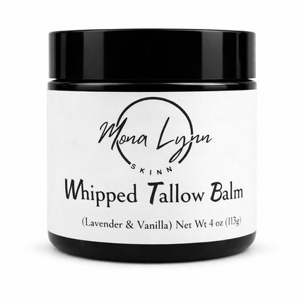 “Grass Fed Tallow Balm Lavender Vanilla - Whipped Beef Tallow Moisturizer with Essential Oils - Natural Face & Body Cream for Dry Skin - Organic Tallow Lotion Scented”