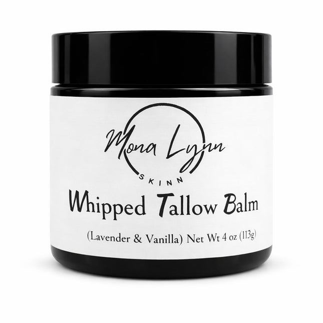 Grass Fed Tallow Balm Lavender Vanilla - Whipped Beef Tallow Moisturizer