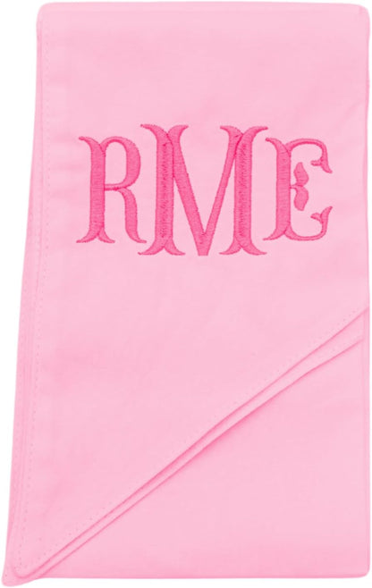 Personalized Newborn Swaddle Sash with Cotton Bow - photo 2