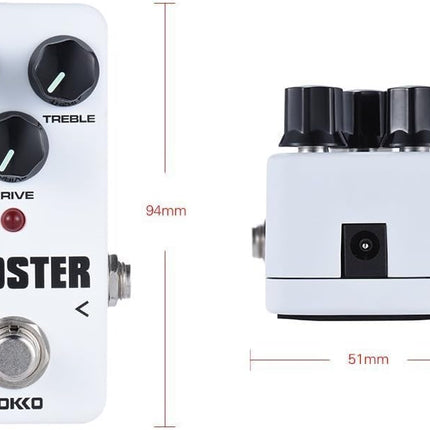 JUMP KOKKO Electric Guitar Effect Pedal True Bypass Full Metal Shell (BOOSTER)