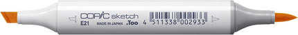 Copic Marker Copic Sketch Markers, Baby Skin Pink/Soft Sun (SM-E21S)