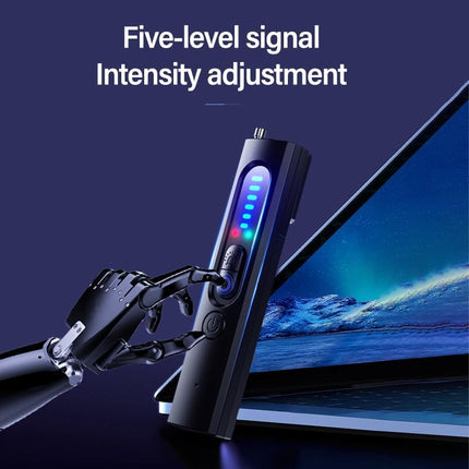 Hidden Camera Detector RF Bug Detector & Wireless Signal Scanner | Spy Camera Finder for Office, Bathroom, Travel | 5 Sensitivity Levels | 25 Hour Battery (Black)