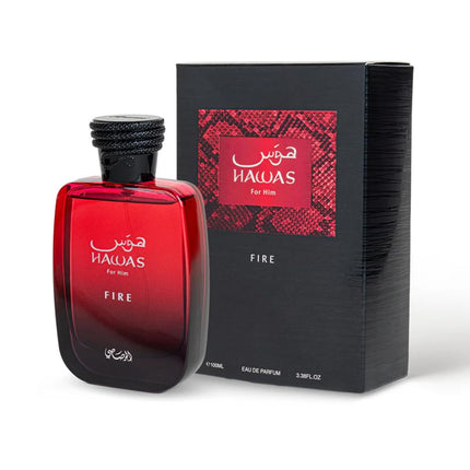 Hawas Fire Eau De Parfum Spray 100ML(3.4 Oz) - Bold Long Lasting Arabian Perfume For Men With A Fiery - photo 4