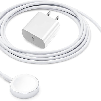 20W USB-C Apple Watch Magnetic Fast Charger (MFi), Wireless Charging Cable for All iWatch Series (2 m)
