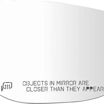 TRQ Passenger Side Mirror Glass Heated Convex For Factory Equipped Mirrors Only Compatible with 2019 Subaru Crosstrek From 7/01/18 Production Date 2020-2023 Crosstrek 2019-2024 Forester