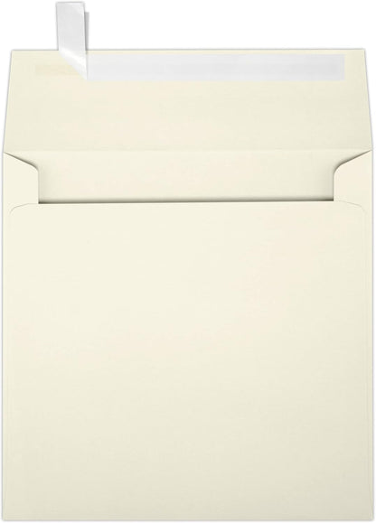 Square Invitation Envelopes | Peel & Press | 6 1/4 x 6 1/4 in | Bright White | 70 lb Text | 50 Count - photo 3