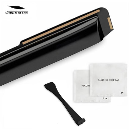 in-Channel Extra Durable Rain Guards for Nissan Frontier 2022-2026 Crew Cab, Window Deflectors, Vent Window Visors, 4 Pieces - 200457