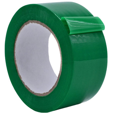 WOD CSTC22SBA Green Carton Sealing Tape, 2 inch x 55 yds. 2 mils Thick, Strong Heavy-Duty Industrial Shipping Packaging Tape for Moving, Office, & Storage