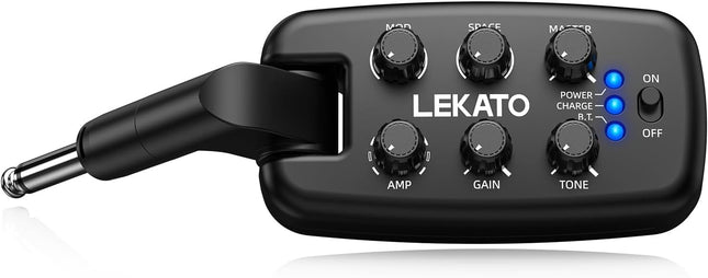 2 Guitar Headphone Amp for Electric Guitar, Bass Guitar Headphone Amplifier