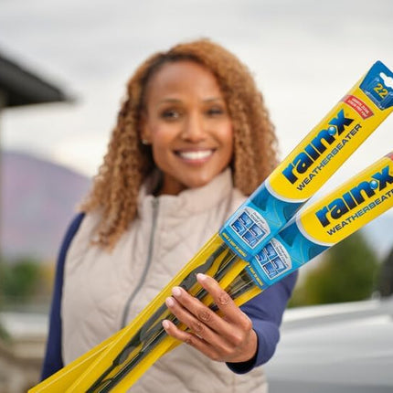 Rain-X 820149 WeatherBeater Wiper Blades, 22" Windshield Wipers (Pack of 2), Automotive Replacement Windshield Wiper Blades That Meet Or Exceed OEM Quality And Durability