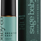 Breathe Easy | Alivio de congestión infantil | Alivio de nariz congestionada del bebé | Confort natural para el pecho | Guía de masaje facial | Elaborado con ingredientes naturales | Aceite roll on sin desorden