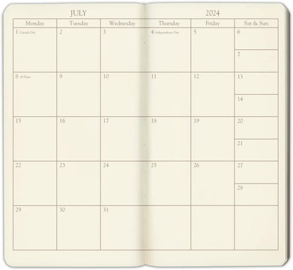 Pocket Monthly Planner 2024, Acadia Tan, 6 x 3.25 in - photo 4