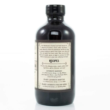 Cocktail Syrups & Bitters - Black Licorice Cocktail & Soda Syrup Flavor - Premium Cocktail Mix For a Sazerac - Simple Syrup for Cocktails - 8 Ounce Bottle