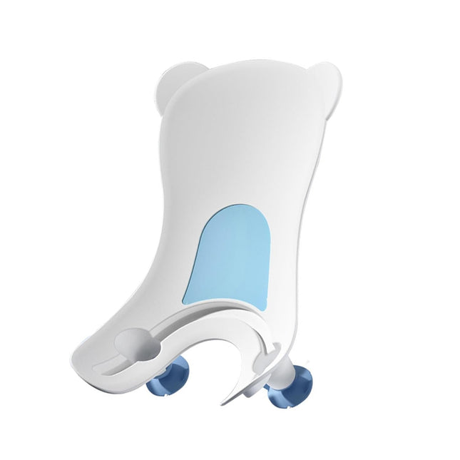 Portable Infant Sink Bather & Baby Bath Support, Ergonomic Wash Stand for Newborn Buttock Cleaning, Adjustable 4-Gear Basin Tool with Suction Cups and Hanging Hook