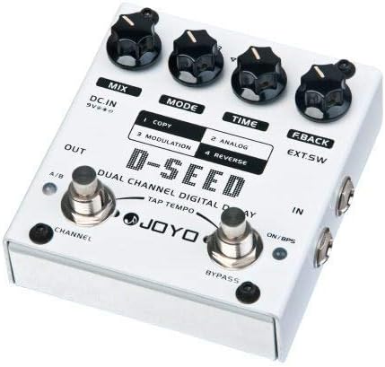 JOYO D-SEED Dual Channel Digital Delay Guitar Effect Pedal with Four Modes